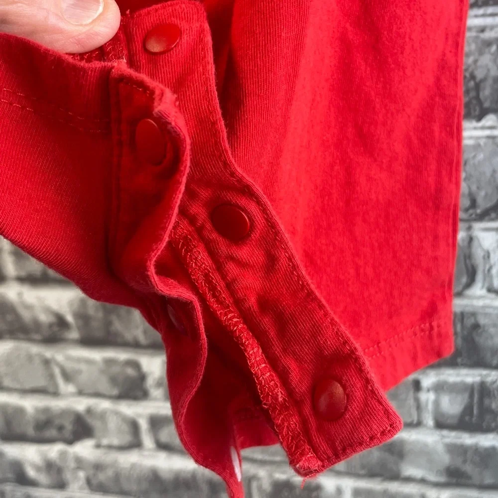 Nike Red Infant‎ Romper with Just Do It Print